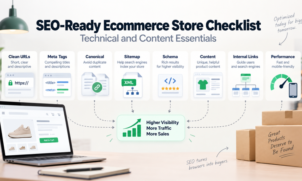 SEO-Ready Ecommerce Store Checklist: Technical and Content Essentials