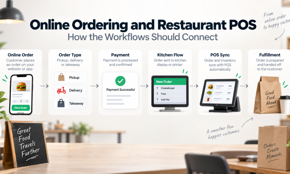 Online Ordering and Restaurant POS: How the Workflows Should Connect