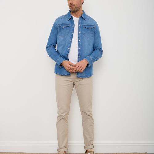 Retro Chic Denim Shirt